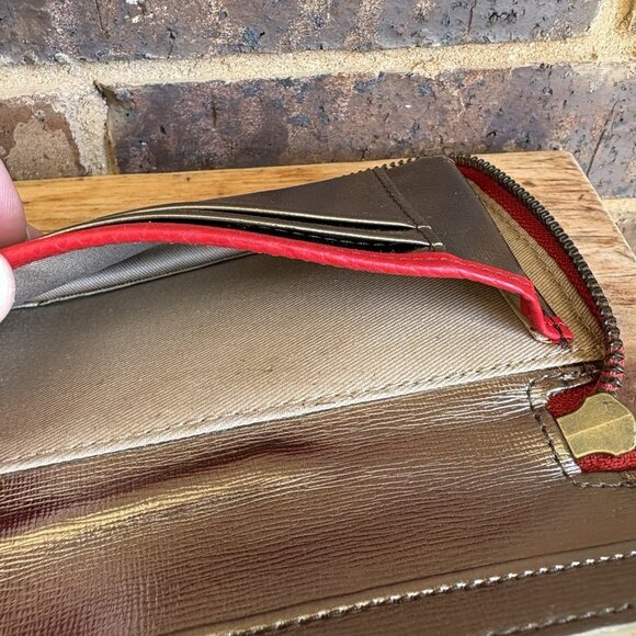 Fossil Robot Wallet Zip Around Red Cardholder - Picture 6 of 11